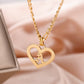 Heart Initial Letter Pendant SN582