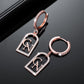 Gold Iced Out Name Earrings QE503