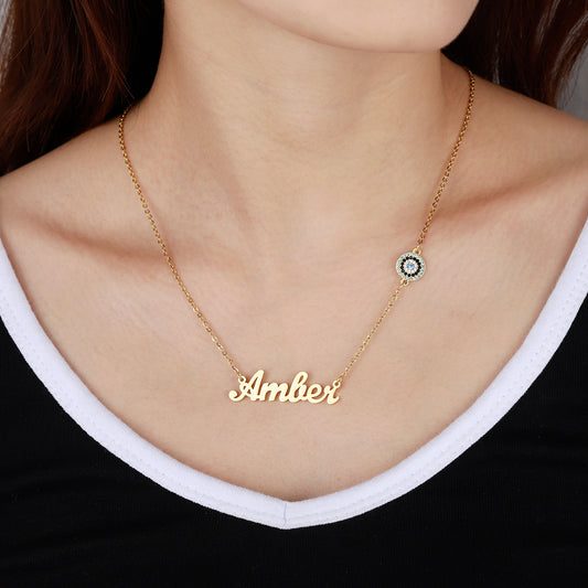 Collier Prénom Mauvais Œil QN462
