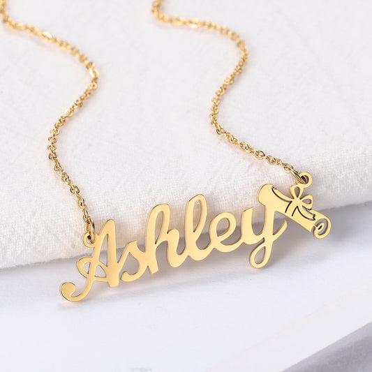 Collier prénom avec cadeau de fin d'études QN313 