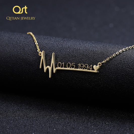 Heart Shaped Heart beat Necklace