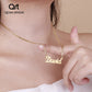 Name Necklace Plate Jewelry