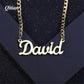 Name Necklace Plate Jewelry