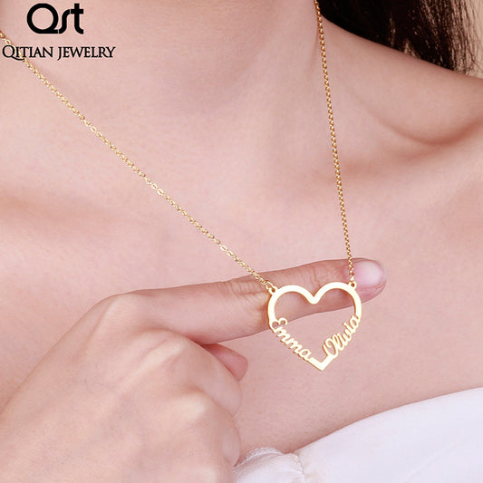 Name Stainless Steel Pendant Necklaces