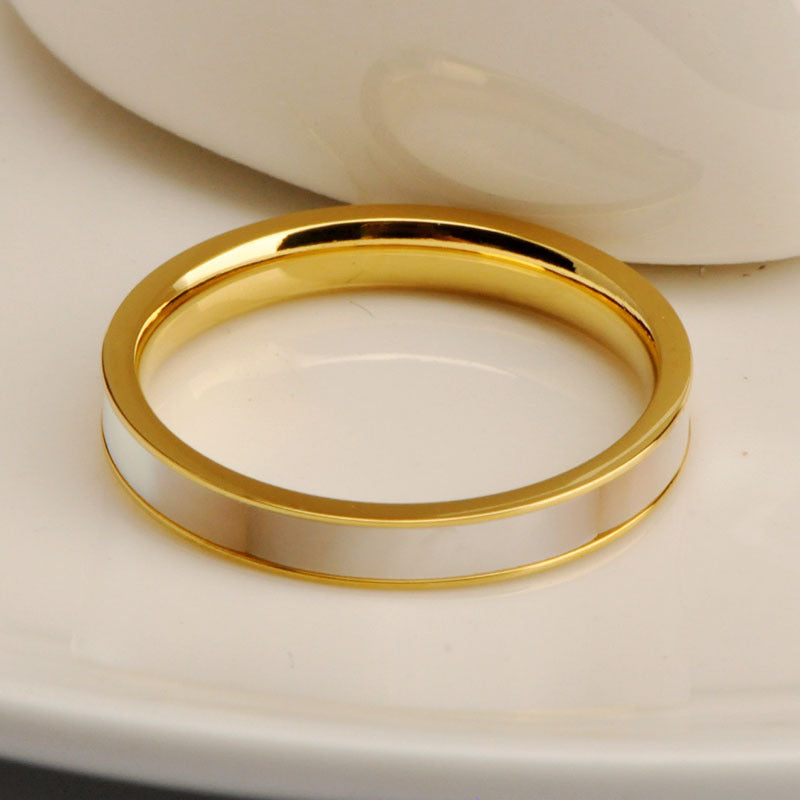 White Shell Ring DR220403