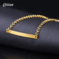 Customized Nameplate ID Name Bracelet