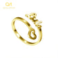 Empty Heart Name Ring