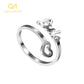 Empty Heart Name Ring
