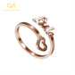 Empty Heart Name Ring