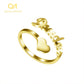 Filled Heart Name Ring Unique Ring QR320