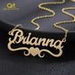 Sand-Blasting Name Necklace QN20857