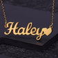 Love Suffix Name Necklace QN072