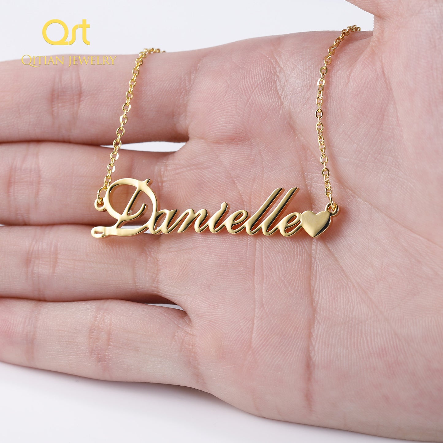 Love Suffix Name Necklace QN072