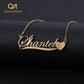 Letter Gold Choker Necklace QN0325