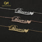 Letter Gold Choker Necklace QN0325