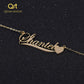 Letter Gold Choker Necklace QN0325