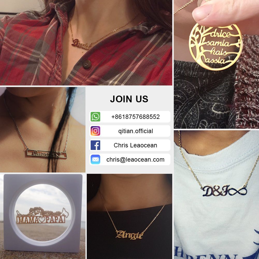Infinite Loop ECG Love Name Necklace