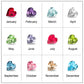Heart Birthstone Name Necklace QN817