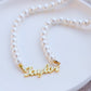 Personalized Custom Name Pearl Necklace  QN21326
