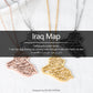 Map Necklace Calligraphy Arabic SN264-4