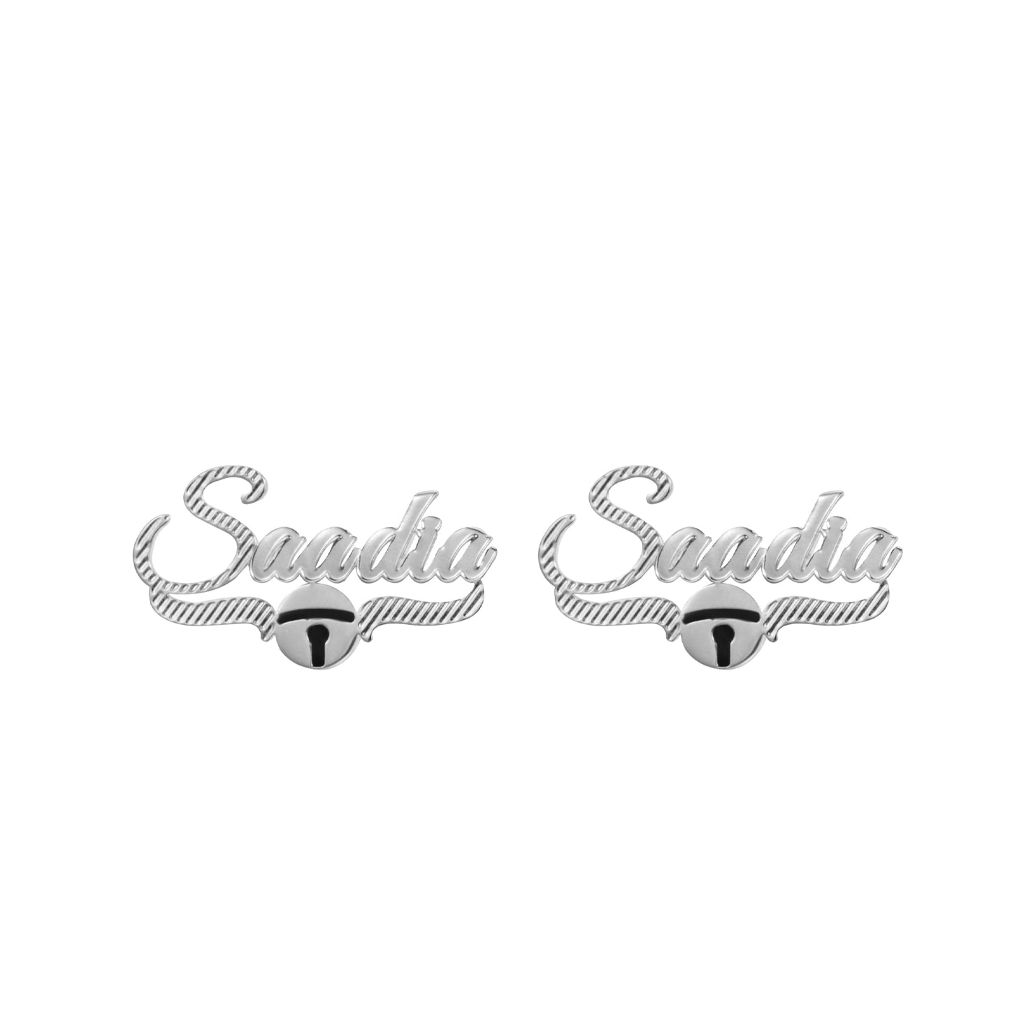 Christmas Bell Name Studs Earrings QE991