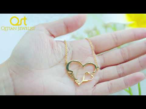 Stethoscope Heart Name Necklace QN567