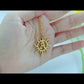 Sun Initial Retro Letter Necklace SN597