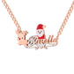 Christmas Santa Claus Name Necklace QN999