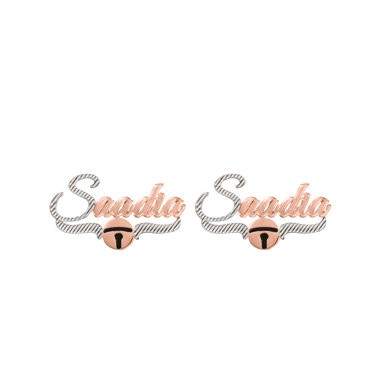 Christmas Bell Name Studs Earrings QE991