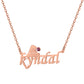 Christmas Birthstone Name Necklace QN993